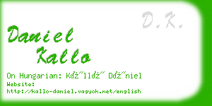 daniel kallo business card